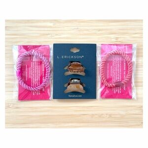 NEW L Erickson Grab & Go Pony Ponytail Holders Hair Tie Mini Tiny Hair Claw Clip